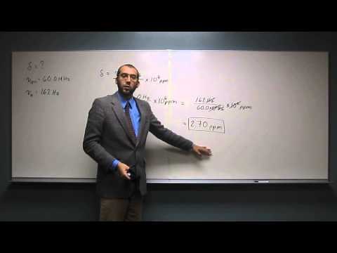 Calculate NMR Shifts (Hz) and δ Values (ppm) 002