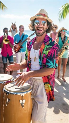 Beach Cuban Celebration: Salsa Fiesta & Tropical Joy