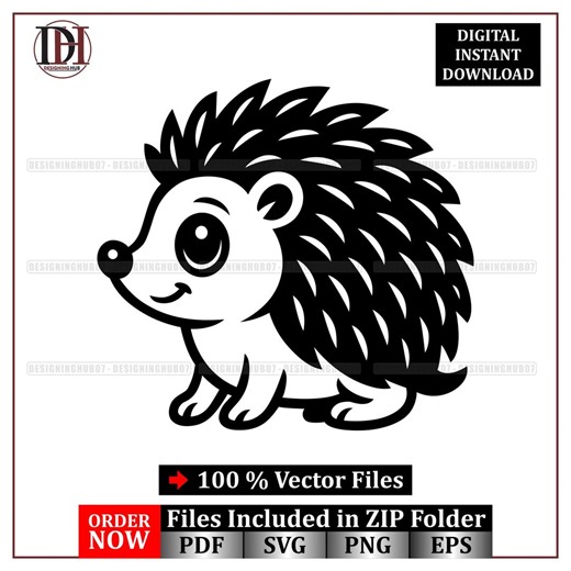 Hedgehog SVG | Woodland Nursery Decor Clipart (digital Download) - Etsy UK