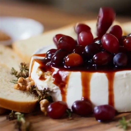 Brie and Balsamic Roasted Grapes Recipe at The Little Shop of Olive Oils