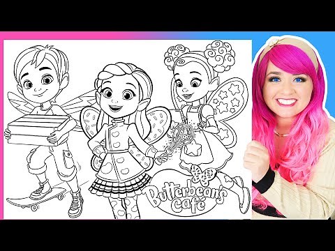 Coloring Butterbean's Café Coloring Pages | Butterbean's Cafe, Jasper & Dazzle Coloring Videos