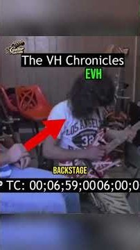 Eddie Van Halen Showing Off His Insane Skills Backstage #shorts