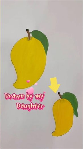 How to draw cute and perfect mango | easy drawing tutorial