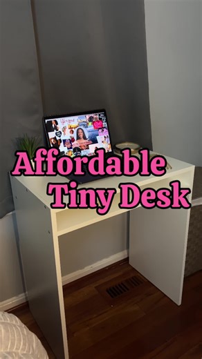 Built my miniature desk with me! #ikeafinds #tinydesk #bedroomdesk #affordabledesk