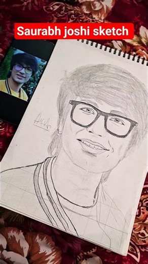 India,s favorite vlogger Sourabh joshi sketch ♥️ ✨️ 💖