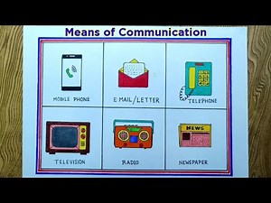 Means of communication drawing/How to draw means of communication