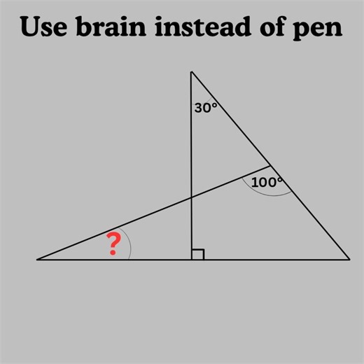 Basic mathematics Triangle problem algebra tricky problem #mathteacher #mathlover #mathfun #algebra