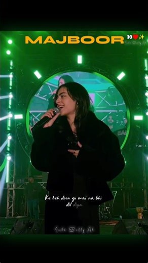 Aapka Hi Kehna Banta - Majboor (Zoha Waseem) || New Song Status || #shorts #concert #pakistanisong