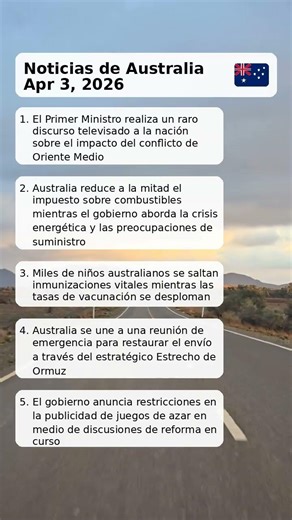 🇦🇺 Noticias de Australia - Apr 3, 2026 #Shorts