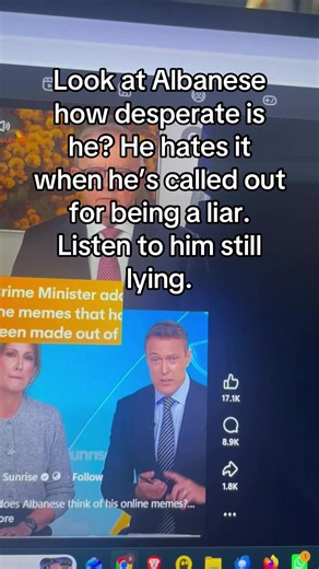 Fire the liar Albanese he sounds like a five-year-old questions about the lies he has told the Australian people##onenation#australia#liar#lies#politics