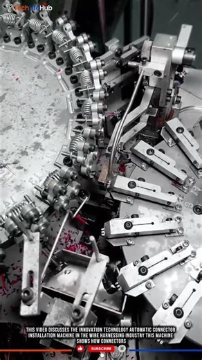 Innovation Technology Automatic Connector Installation Machine:Precision Wire Harness Assembly #tech