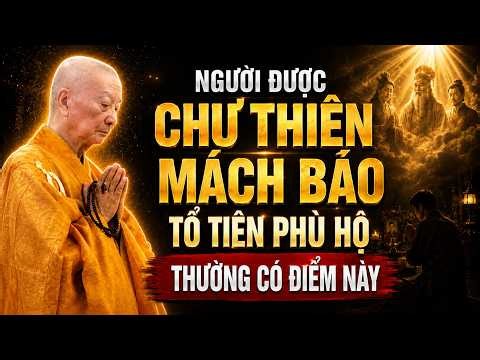 NGƯỜI ĐƯỢC CHƯ THIÊN MÁCH BẢO TỔ TIÊN PHÙ HỘ THƯỜNG CÓ ĐIỂM NÀY | HT Thích Trí Quảng