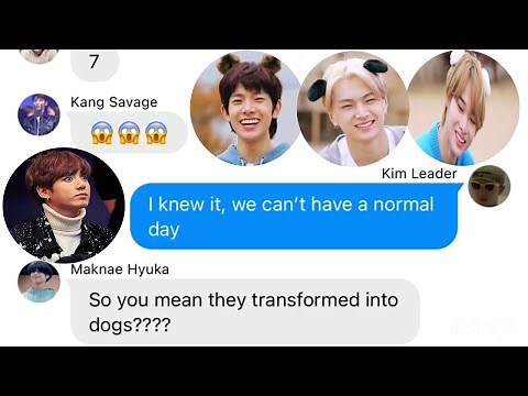 ENHYPEN Text ft. BTS & TXT - ENHYPEN Turned Into Dogs!? 🐶🐾