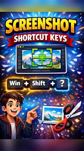 Screenshot Ka Secret 😱 | Win + Shift + ? Shortcut | Windows Tips 🔥#windows #shorts