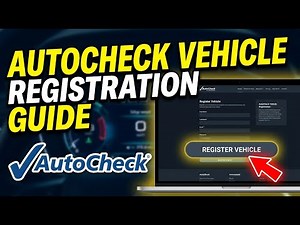 How to register a vehicle with AutoCheck - Step By Step