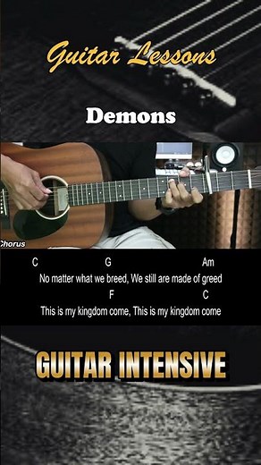 Demons - Imagine Dragons | EASY Guitar Lessons Chords & Strumming Pattern