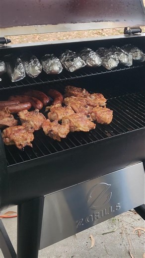 Pellet Grill Smoked Chicken #bbq #zgrills