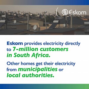 Eskom can only address customer queries within our designated supply areas. If your electricity is supplied by a municipality, we kindly ask that you contact the local municipality directly for any inquiries regarding your electricity supply | Eskom Hld SOC Ltd