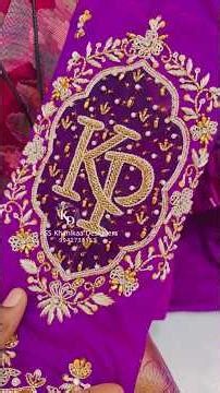 Grand bridal aari blouse designs