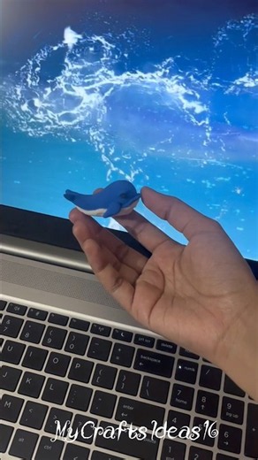 Tiny Blue Whale DIY 🐋💙 | Miniature Craft