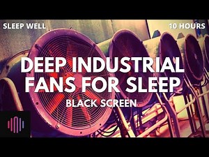 Sleep fan noise / Epic Industrial fan sound for 10 Hours with black screen