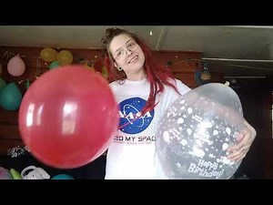 HUGE RED TUFTEX Queen Of Looners Big Balloon Blow To Pop | Looner POPPING BALLOONS B2P