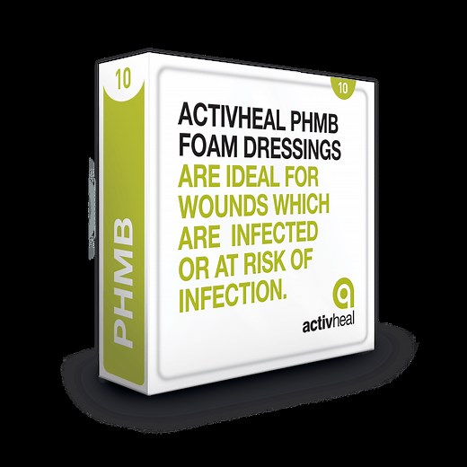 PHMB Foam Dressing - Wound Care Range - ActivHeal PHMB Foam