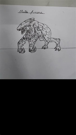 MUTO Prime Drawing 🔥 MonsterVerse Legendary Titan 🖤#MUTOPrime #GodzillaMonsterVerse#Drawing#Artist