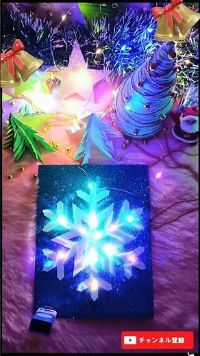 DIY Glowing Magic Snowflake! ❄️✨#shorts