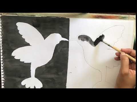 How to make positive negative space art | What is positive and negative space