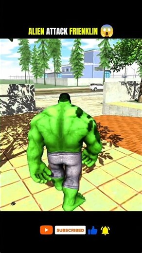 ALIEN ATTACK FRIENKLIN 😱 ||INDIAN BIKE DRIVING 3D#shorts#indianbikedriving3d#ytshorts