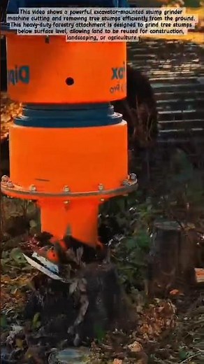 INSANE Tree Stump Grinder Machine in Action! #shorts