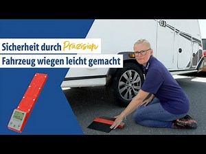 Precisely weigh caravans, vans, and more | Berger Caravan vehicle scales up to 1,500 kg