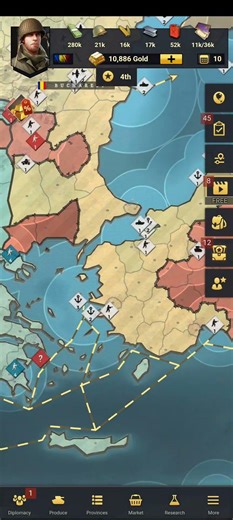 Call of War - Day 10 - Romania.. preparing for battle against Russia