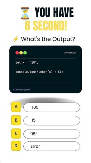 ⚡ What's the Output? | JavaScript Challenge #10 #shorts #coding #developer
