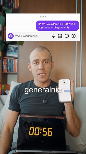 Odpiszesz w 1 MINUTĘ = DOSTAJESZ 1000 ZŁ