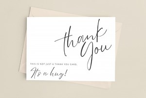 Thank You Card, Printable Thank You for Purchase. Black and White Downloadable Thank You Message - Etsy Australia