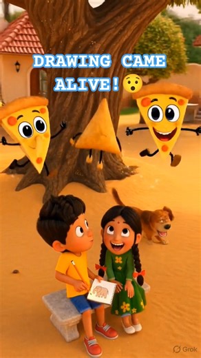 Raju's Magic Pencil… 🍕😲 #shortvideo #funny #magic