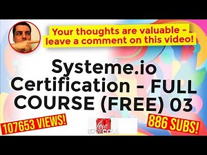 Systeme.io Certification - FULL COURSE (FREE) 03