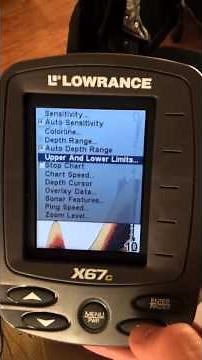 Lowrance x67c fish finder test