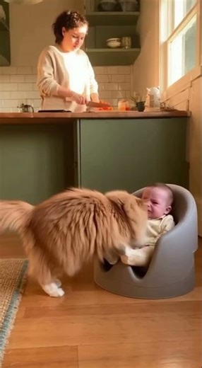 Cat Saves The Day For Crying Baby!