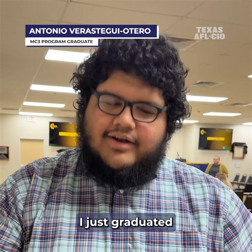 4K views · 158 reactions | MC3 pre-apprenticeship programs provide hands-on training and a path to life-changing union apprenticeships. Antonio is one of 100 graduates who completed the Texas Construction Career Pathways program! Know someone ready to step into a rewarding career that builds the future of our state? Learn more and apply at texasccp.com | Texas AFL-CIO | Facebook
