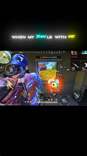 WHEN OUR TEAM IS WITH ME #freefireclipS