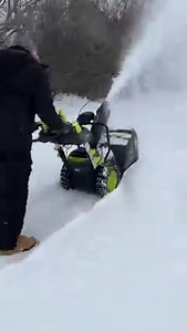 Say goodbye to gas but not to power. Throw snow up to 55' away with just the push of a button 😎 Conquer the snow easier than ever before with LED lightbars, heated grips, a control panel and more. 40V HP Brushless WHISPER SERIES 24" Two-Stage Snow Blower >> bit.ly/3P1aaPf 📸: Kruger Construction | RYOBI TOOLS USA