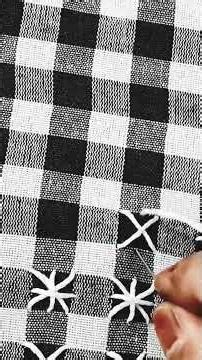 chicken scratch embroidery 🪡 Double cross Stitch ✨⭐✨🪡 #diynstitch #aesthetic #handbroidery #craft 🪡✨