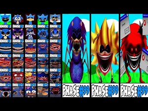 Sprunki OC: Sonic ALL Phases | NEW phase 999 & Phase 1-999