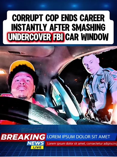 CORRUPT COP ENDS CAREER INSTANTLY AFTER SMASHING UNDERCOVER FBI CAR WINDOW #Cops #usa_tiktok #Foryou #fyp #tiktokviral