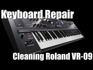 Keyboard Repair - Cleaning Roland VR-09 Keybed