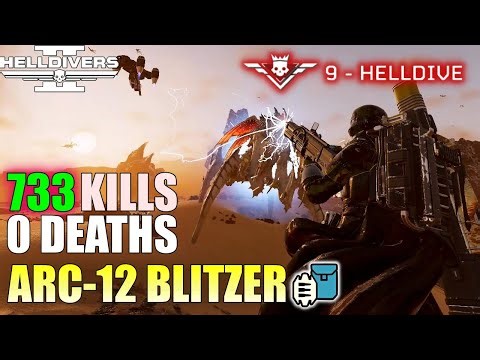 Helldivers 2 - Arc Blitzer Gameplay (No commentary, Max difficulty, No Deaths)
