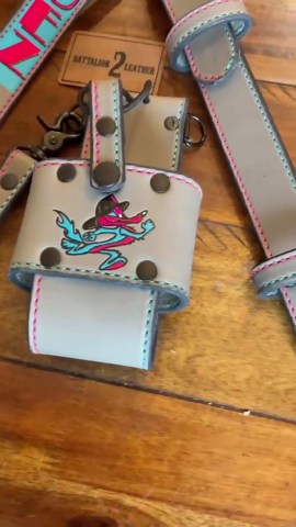 Custom Leather Firefighter EMS Radio Strap Holster Special Ops EHS - Etsy